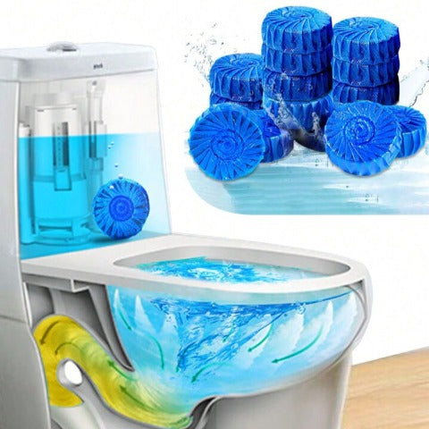 Toilet Bowl Cleaner Tablets – 10 Pcs Blue Bubble, Eco-Friendly & Fresh Fragrance