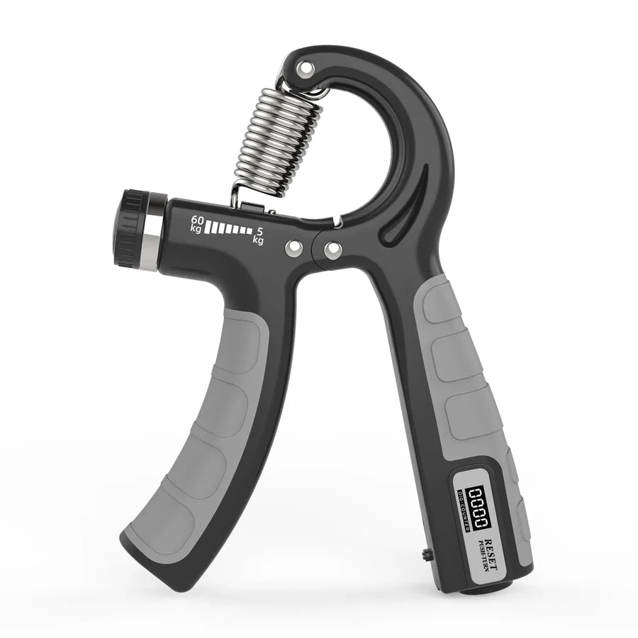 Adjustable Hand Grip Strengthener 5–60 kg – Non-Slip Ergonomic Hand Gripper with Stainless-Steel Spring, Forearm & Wrist Exerciser, Finger Trainer, Portable Home Gym & Rehabilitation Tool for Men & Women, Built-In Counter Options, Durable Grip Handle