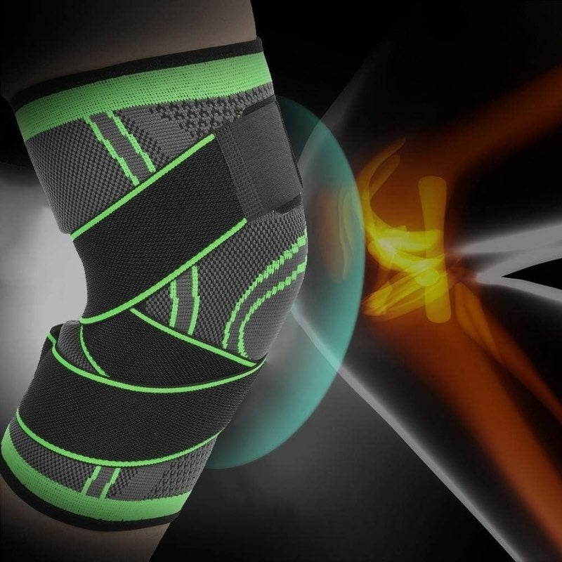 Adjustable 3D Knee Support Band with Patella Gel Pad & Anti-Slip Grip