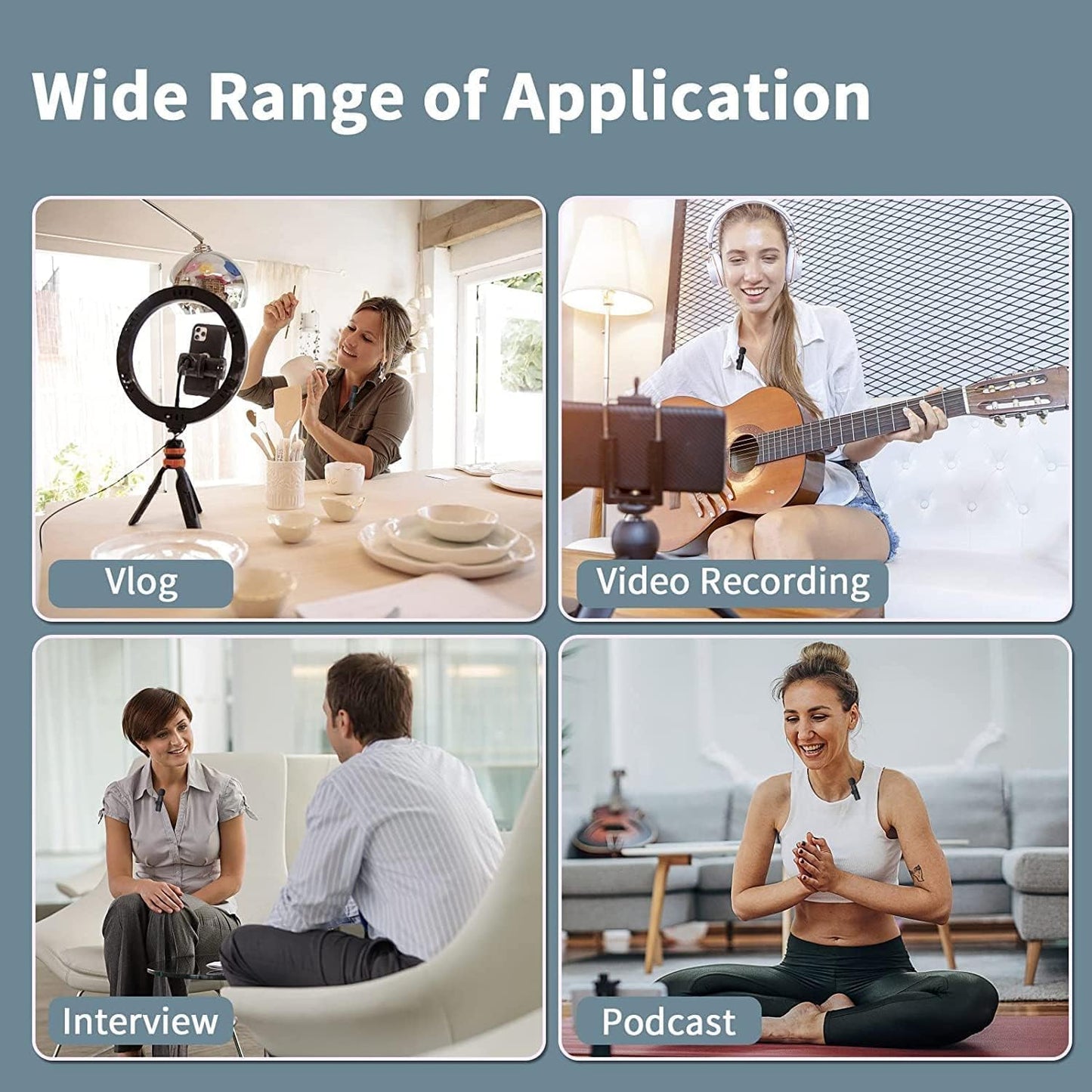 K9 Dual Wireless Lavalier Microphone | Plug & Play USB Type-C | Mic with Auto Sync & Noise Reduction