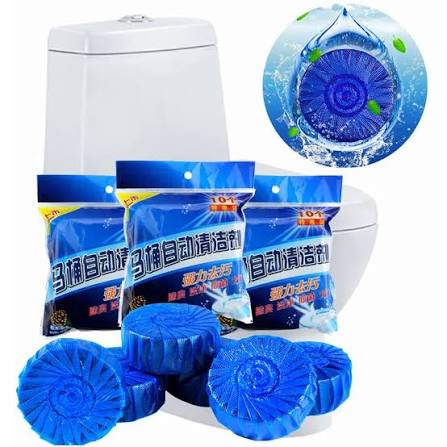 Toilet Bowl Cleaner Tablets – 10 Pcs Blue Bubble, Eco-Friendly & Fresh Fragrance