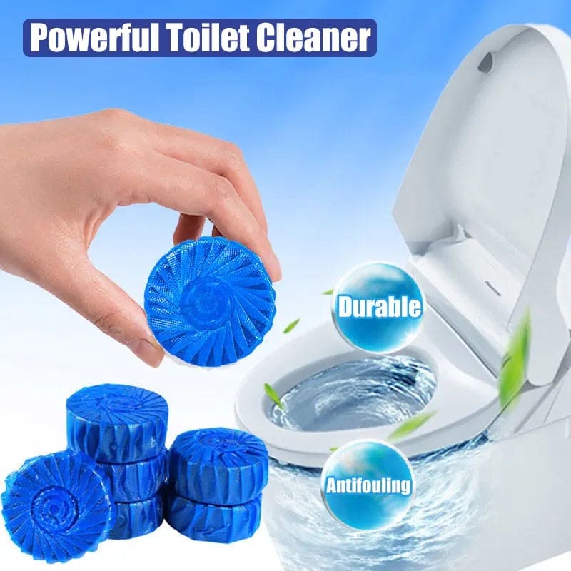 Toilet Bowl Cleaner Tablets – 10 Pcs Blue Bubble, Eco-Friendly & Fresh Fragrance